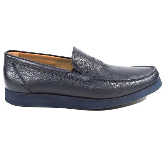 BALDININI ?? MEN\'S BLUE LEATHER LOAFERS main image 4